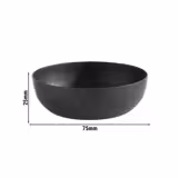 (6 pièces) Coupelles à sauce - LEVANTE - inox - 50 ml - Ø 75 mm - Noir