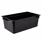 (6 Pezzi) Contenitore in Policarbonato GN 1/1 - Nero - Altezza: 200 mm