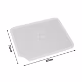 Couvercle avec encoche pour louche GN 1/2 - 265 x 325 x 7 mm - pour plateaux de présentation | bacs à viande | plateaux de présentation | bacs de préparation | bacs alimentaires | couvercle