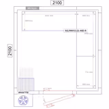 Kit rayonnage en aluminium - En angle (L) - Profondeur:460mm - Capacité de charge:600kg