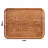 (24 db) CAMBRO | MADEIRA - Laminált tálca - téglalap alakú - 330x430mm - fa megjelenés - barna olajbogyó színű