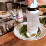 (3 pcs) Portioning Bottle Kit (473ml) - Single-Hole Medium Membrane - incl. hand grip & rod - 5 fixed portioning rings (7.5/10/15/22.5/30ml) - includes 3 bottles