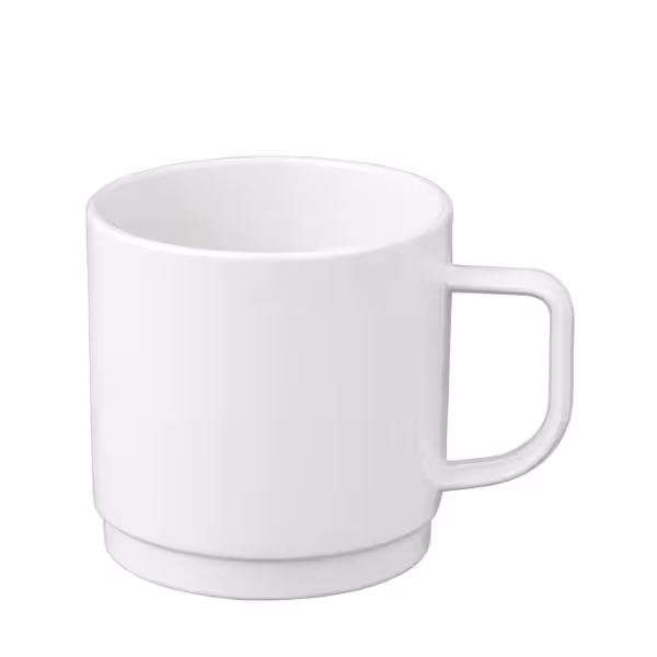(50 pcs) Polycarbonate Mug - White - 200 ml - Break-Resistant