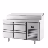 Saladette - 1468x600mm - 4 lades - voor 8x GN 1/4