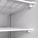 Mini Lagertiefkühlschrank Edelstahl PREMIUM - 200 Liter - mit 1 Tür - Innenseite der Tür aus Kunststoff