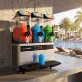 Slush-Maschine - 3x 12 Liter - 1,1 kW - Schwarz/Silber