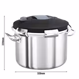 Schnellkochtopf - Edelstahl - 18 Liter - Ø 320mm - Höhe: 230mm - mit Deckel