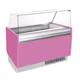 Vetrina Gelato LIAM - 1310mm - Refrigerazione statica - con Illuminazione LED - per 10+10x Vasca da gelato da 5 Litri - con riserva inferiore - Pink