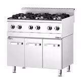 Gas Hob - 36kW - 6 burners - High-Output Burners