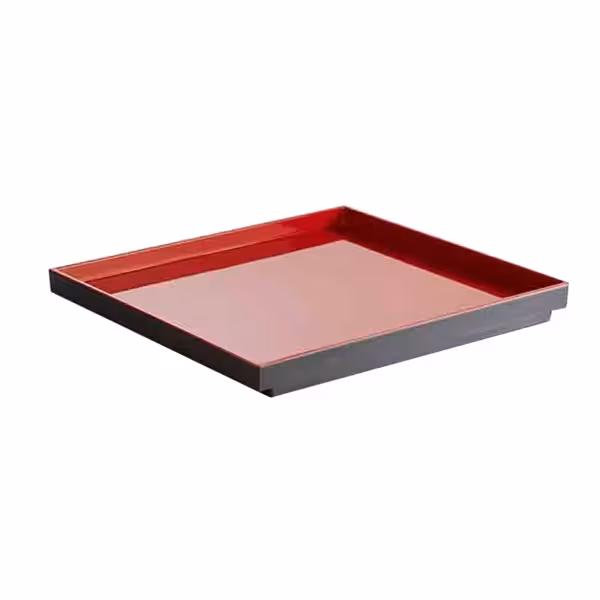 (6 pcs) GN 1/2 Gastronorm Tray - ASIA PLUS - Melamine - 325x265mm - Height: 30mm - Black