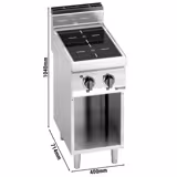 Infračervený sporák - 2 plotýnky (6,4 kW)