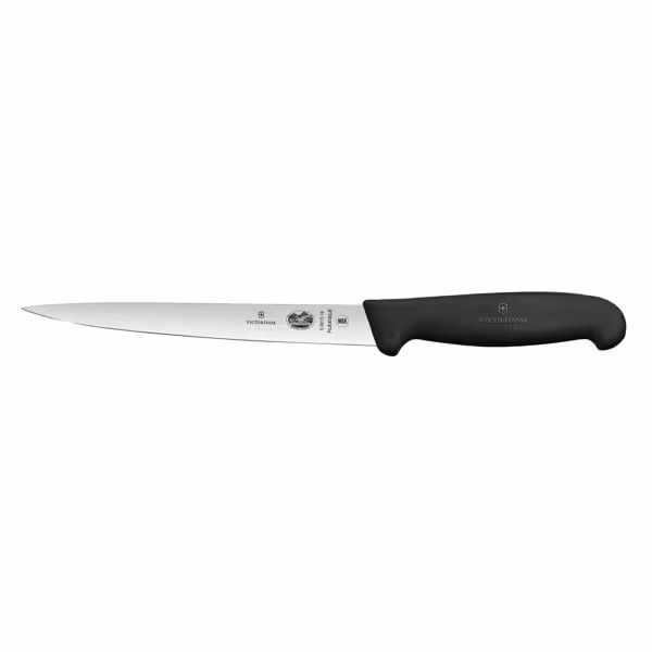 VICTORINOX | Fibrox Extra Flexible Fish Filleting Knife – 18 cm blade - black handle