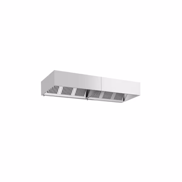 Commercial Wall-Mounted Extractor Hood – 3200mm – with Baffle Filters & Lighting