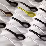 (60 pieces) Finger Food Tasting Spoons – Black - 135 mm - Melamine - HONG KONG