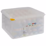 (6 pieces) Gastronom Egg Box GN 2/3 – airtight lid - 120 eggs per box - 200 mm - transparent