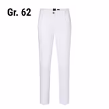 (6 pieces) KARLOWSKY | Men's 5-Pocket Work Trousers – White - Size 62 - Organic Cotton Stretch