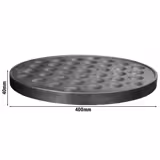 Placa para máquina de crepes mini profissional - 400x400x40mm - Aço inoxidável - compatível com CGOM5