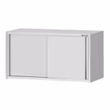 Paslanmaz Çelik Duvar Dolabı ECO - 1200x400mm - Sürgü Kapılı - 650mm yükseklik - Ara Raflı