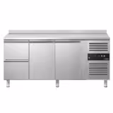 Kühltisch ECO - 1795x700mm - mit 2 Türen - 2 Schubladen - mit Aufkantung
