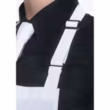 (6 pieces) KARLOWSKY | Basic Bib Apron – White - 750×900 mm - Adjustable Neck