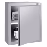 Pensile in acciaio inox ECO - 600x400mm - con porta a battente - altezza 650mm