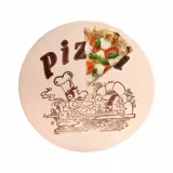 Pizzateller - Πιάτο πίτσας - στρογγυλό - Ξύλο σφενδάμου - Ø 300 mm - με χαραγμένο μοτίβο "Pizzabäcker"