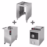 Porzionatrice per impasto professionale incl. arrotondatrice & sottotelaio - 0,83kW - Range peso: ~50-220g - max 1200 pz/h