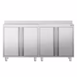 Armoire de travail PREMIUM pour machine à café filtre - 2000x600mm - avec dosseret - 4 portes battantes