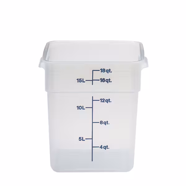 (6 Stück) CAMBRO | CAMSQUARES® - Behälter - 17,2 Liter - Transparent
