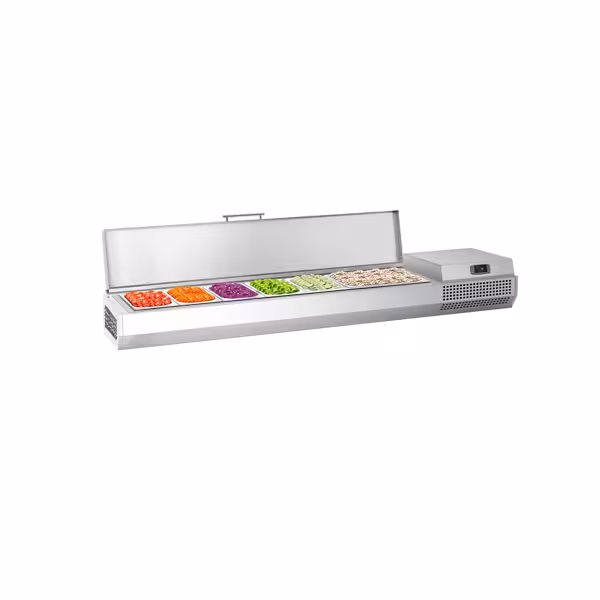Opzetkoelvitrine PREMIUM PLUS - 1733x353mm - 7x GN 1/4