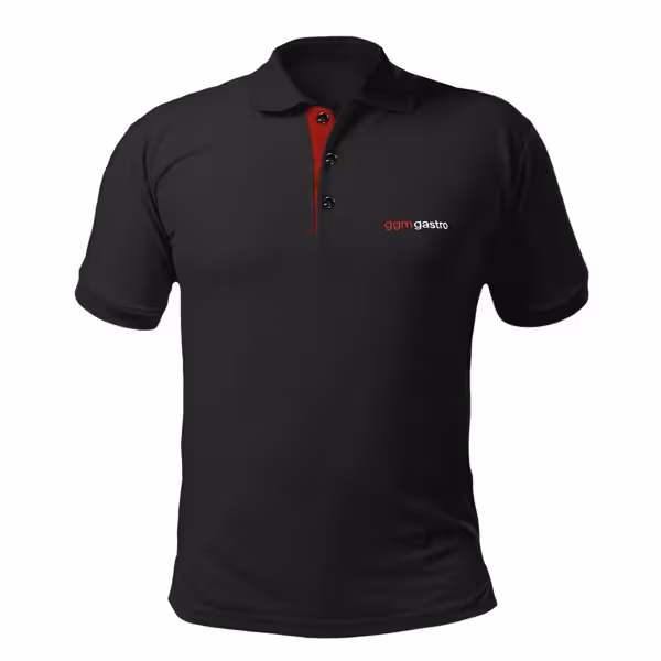 (5 stuks) Heren poloshirt - zwart - Maat: XXL