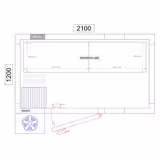 Rayonnage modulaire en aluminium - 1070x776mm - Capacité de charge:600kg