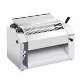Laminadora de pizza - de bancada - para pizza Ø420mm; massa fresca 420mm - Ø60x420mm - espessura da massa 0 a 10mm - 370W - Aço inoxidável