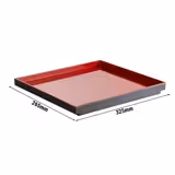 (6 Stück) GN-Tablett 1/2 - ASIA PLUS - Melamin - Höhe: 30mm - Schwarz