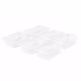 (6 st) Kantin i polypropylen (PP) GN 1/2 - klar - 8,9 l - Djup: 150 mm