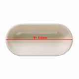 (6 pcs) Bowl - TEOS - Porcelain - 160x65mm - Depth: 50mm - Cream