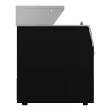 Îlot de congélation - 2104x850mm - 646 L - Couvercles coulissants en verre - Noir