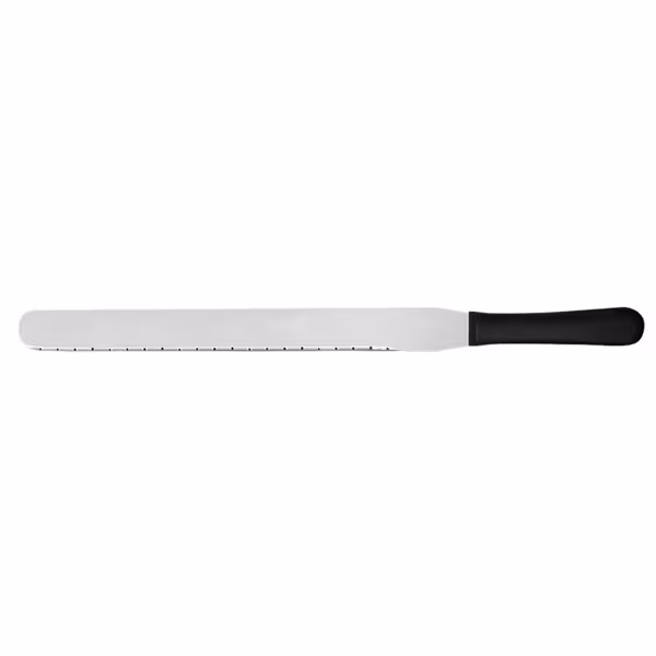 Banketbakkersmes PREMIUM - Lemmet: 350mm - gekarteld - RVS