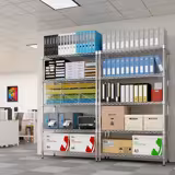 Acél tárolóállvány - 900x450x1800 mm - 4 polc (perforált) - króm - Max. teherbírás: 180 kg