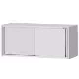 Edelstahl Wandhängeschrank ECO - 1600x400mm - mit Schiebetür - 650mm hoch