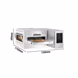 Horno de cinta eléctrico - 1260x1750mm - 400V - Táctil - Ancho de cinta: 500mm - hasta 350°C