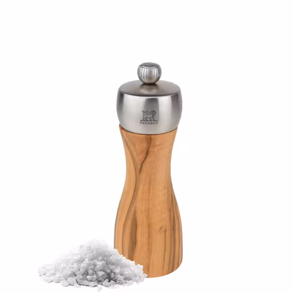 (6 stuks) PEUGEOT | FIDJI - Zoutmolen - Olijfhout - Natuurlijk - Hoogte: 150mm