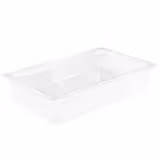 (6 sztuk) Pojemniki polipropylenowe GN 1/1 – w kolorze mlecznym – wysokość: 150 mm