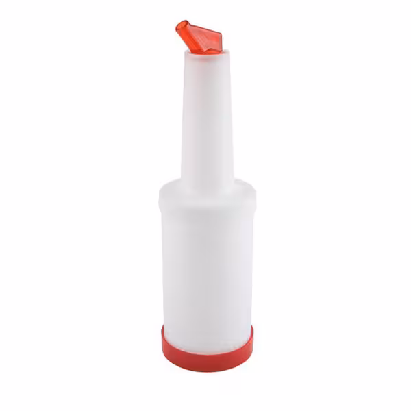 (6 Stück) Dosier- & Vorratsflasche - 4 teiliges Set - 0,85 Liter - Polypropylen