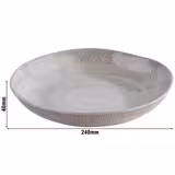 (6 قطع) سلطانية FOOTMARK - ميلامين - 0.80 l - مربّع - 240x240x40 mm - قابلة للتكديس | آمن لغسالة الصحون - رمادي