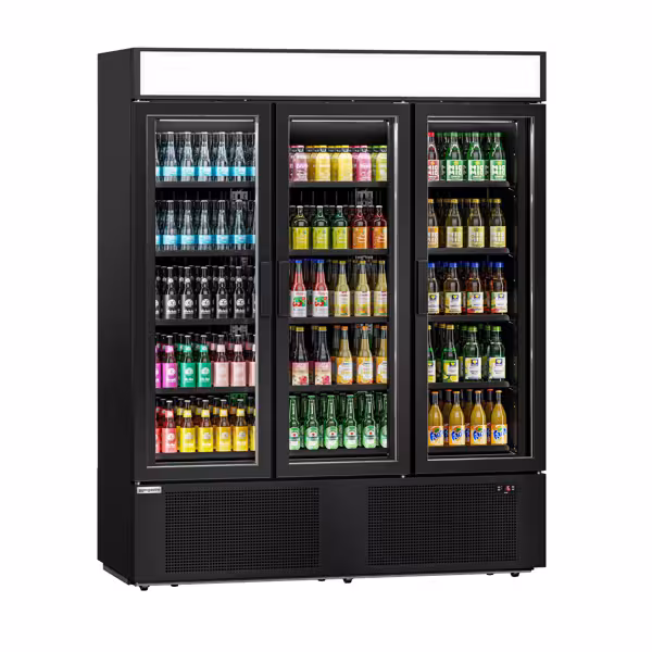 Meşrubat buzdolabı - 1325 litre - 3 Cam Kapılı & Reklam ekranlı