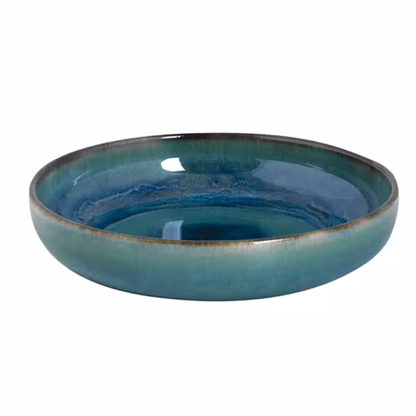 (6 pcs) MIAMI | Deep Plate - Stoneware - Ø220mm - Green