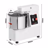 Deegmixer - 33 liter / 25 kg - met vaste kom - Timerfunctie