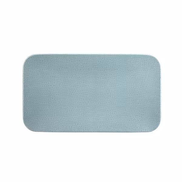 (2 Stück) SELTMANN WEIDEN | Coupe Teller - flach rechteckig - 350x200mm - Türkis