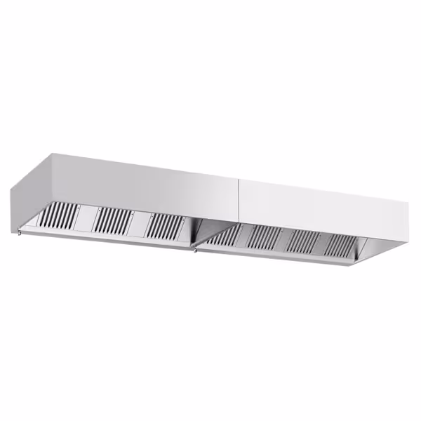 Commercial Wall-Mounted Extractor Hood – 4200mm – with Baffle Filters & Lighting
